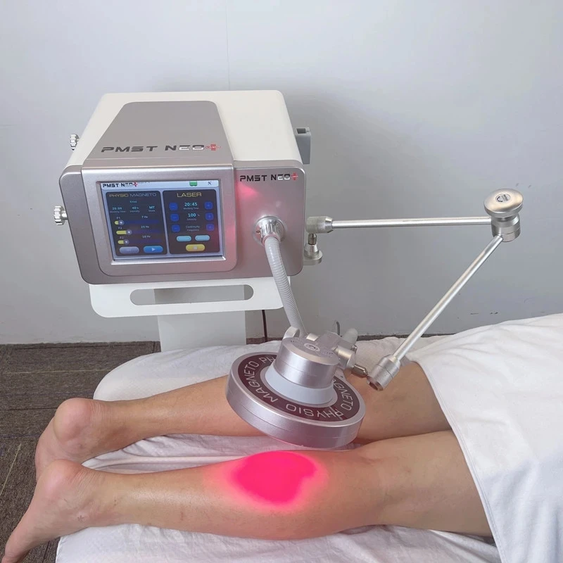 5 Tesla Magneto Physio Pemf Magnetische Machine Combineren 5600Mw Koude Diodo Laser Therapie Voor Lichaam Pijn Gratis Fysiotherapie