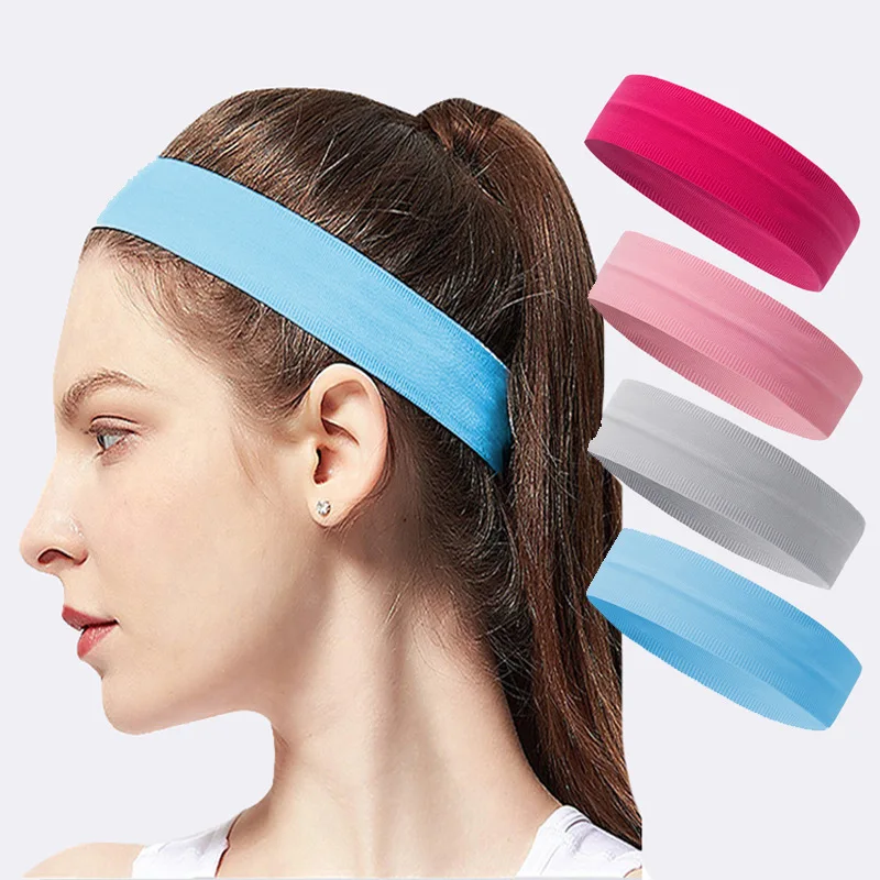 Simple Sports Quick Dry Women Headbands for Women Yoga Non Slip Adjustable Running Headband Men Headwear Bandeaux Femmes