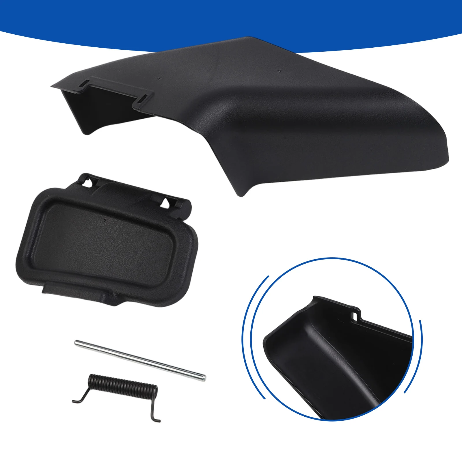 Grass Clipping Management Side Deflector for Lawn Care Scenario Easy Installation Lawn Mower Part Efficient Clipping Direction