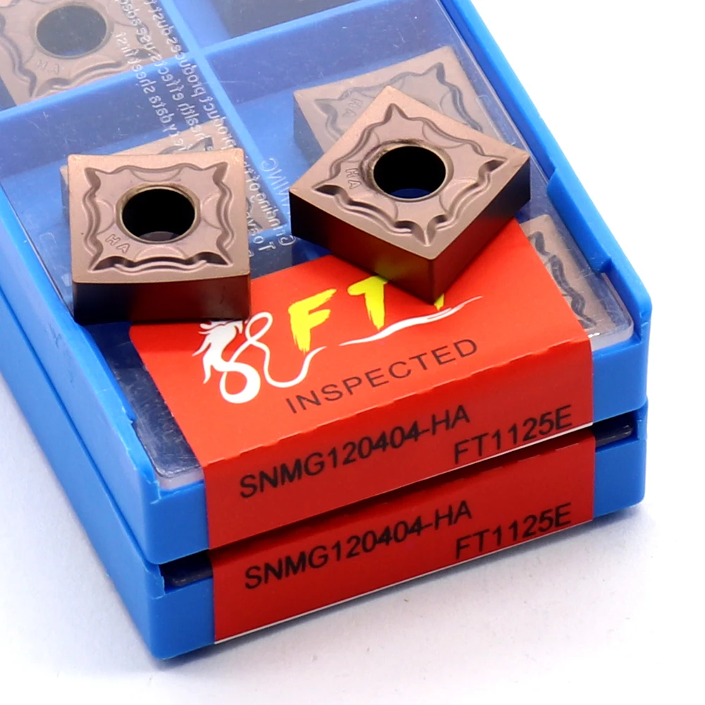 SNMG120404-HA FT1125E Ferramenta De Torneamento Externo Carbide Insere Lâmina De Metal CNC Torno Cortador Ferramentas SNMG