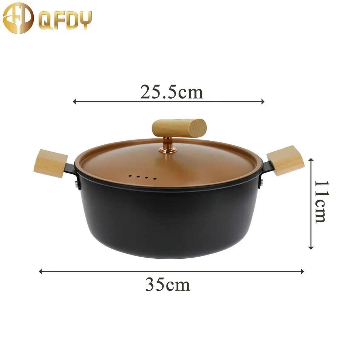 أواني طهي 3 قطع طراز حديث وبسيط عالي الجودة متعدد الوظائف للمطبخ المنزلي وعاء عالمي غير لاصق