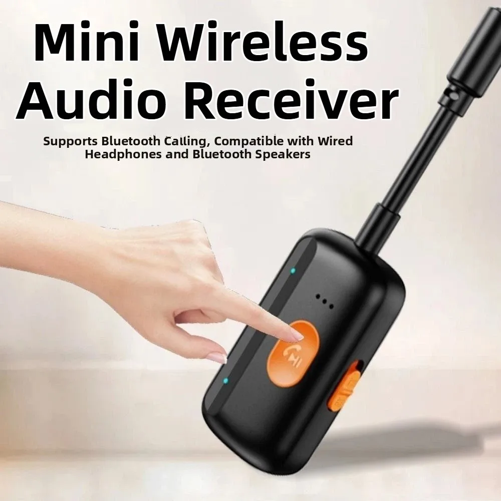 

2 in 1 Wireless Bluetooth 5.4 Receiver 3.5mm AUX Wireless Audio Mini Wireless Audio Receiver Microphone Support Dual Mode