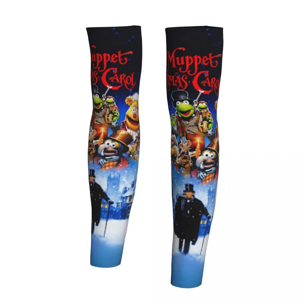Muppet Рождественская керол рукава для мужчин и женщин защита от солнца и ультрафиолета татуировка прикрытие спорт охлаждение велосипед