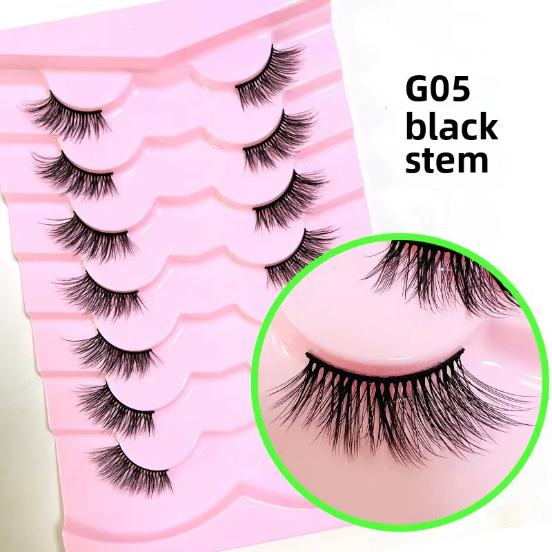 2025 wysokiej jakości sztuczne rzęsy z włókna 3D bardzo długie i grube źródło bezpośrednie dostawy fabryczne idealne do makijażu koreańskiego