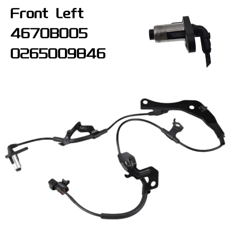 Front Left Side ABS Wheel Speed Sensor 4670B005 0265009846 For Mitsubishi Pajero Montero Sport Strada Triton L200 2.4L Parts