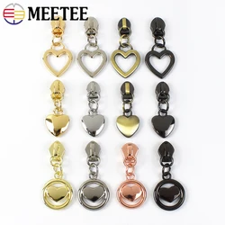 5# Zipper Slider for Nylon Zippers Tape Heart Zips Pulls Head Bag Shoes Zip Puller Repair Kits DIY Sewing Accessories