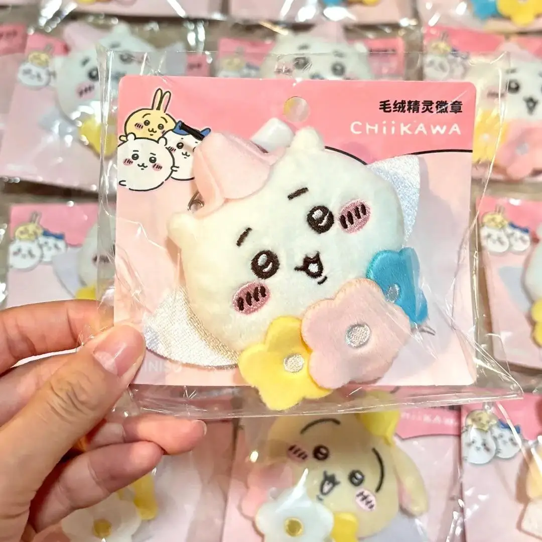 

Chiikawa Hachiware Usagi Elf Little Flower Fairy Cute Birthday Gift Big Head Plush Badge