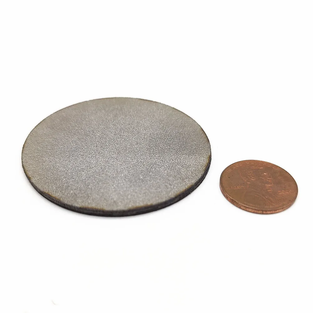 316L สแตนเลสกรองผง Sintered แผ่น 2-160 ไมครอน Aeration หัวสแตนเลสสตีลป้องกันการระเบิด Disc