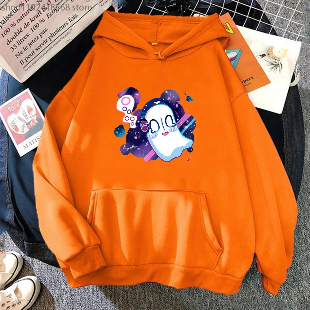 Game Hoodies Spacey Napstablook Clothes Women Kawaii Napstablook Sweatshirt Undertale Ghost Men Clothing Kawaii Fleece Pullover