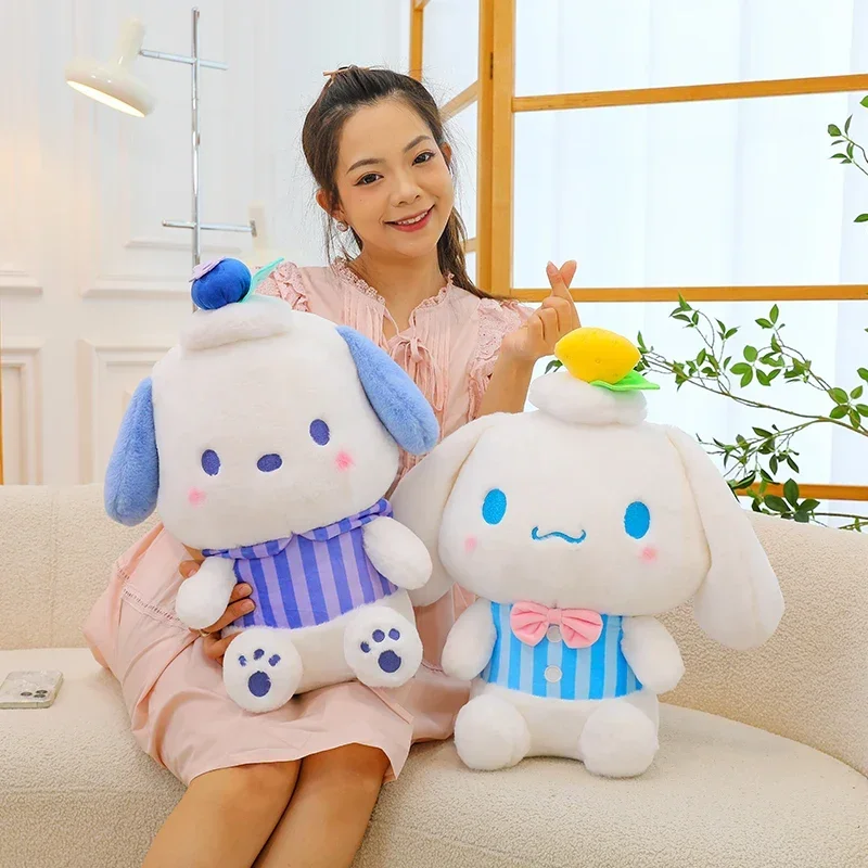 

45cm Kawaii Sanrio Kuromi Melody Cinnamoroll Plush Toy Plush Doll Cartoon Anime Soft Stuffed Doll Animal Toy Kids Christmas Gift