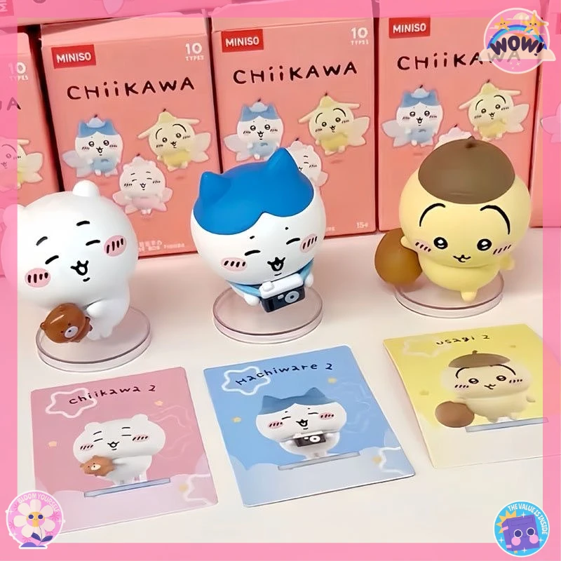 Miniso Box Chijiyi Happy Partner Series Decorazioni e accessori per scrivania fatti a mano