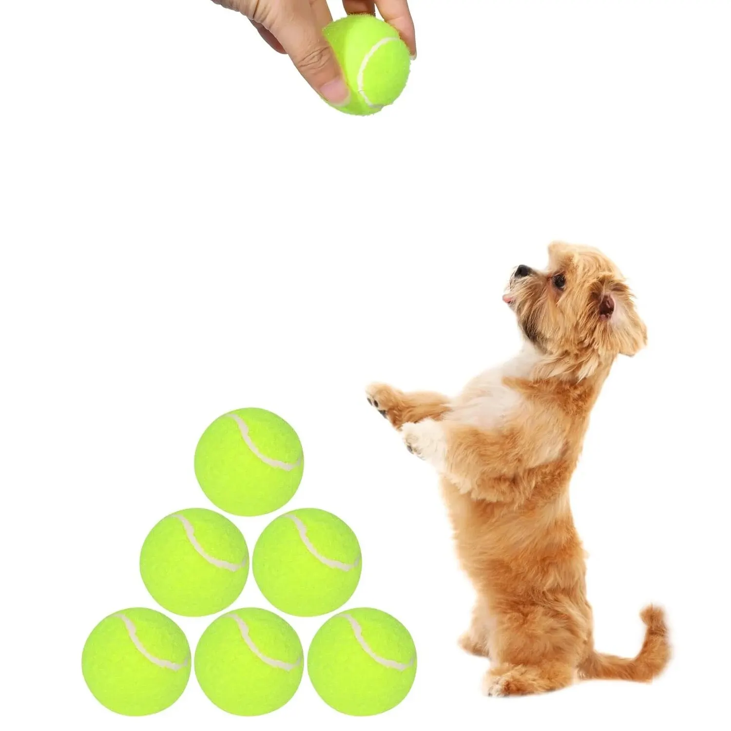 Palline da tennis per cani, dimensioni 2 pollici, compatibili con la maggior parte delle lanciatori automatici delle palline Idea per cani di