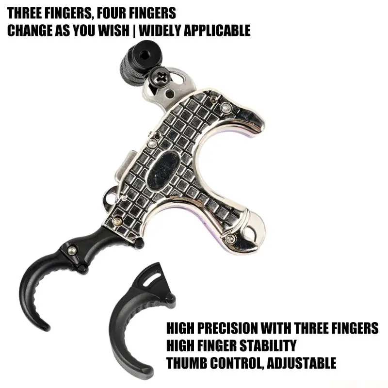 

U2JB 3 Finger Archerys Bows Release Aid Triggers for Compound Bows Compound Bows Release Aids Closing Thumb Release Aids