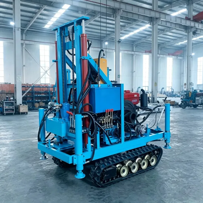 Tracked Borehole Water Well Drilling Rig For Agricultural Boreholes With Strong Climbing Ability Factory Direct Sale Equipment