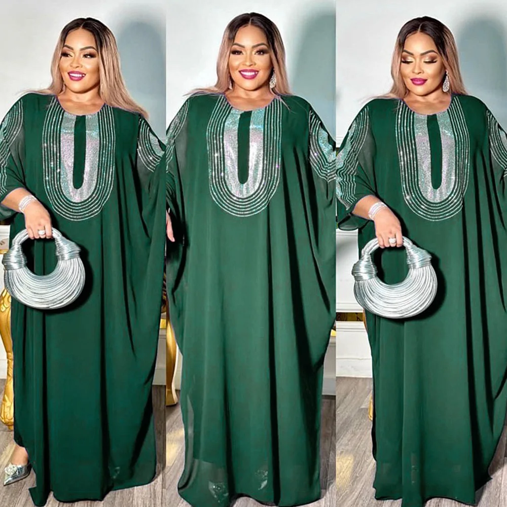 

Abayas African Dresses for Women Traditional Africa Clothing Ankara Outfits Gown Robe Muslim Ramadan Kaftan Maxi Long Dress