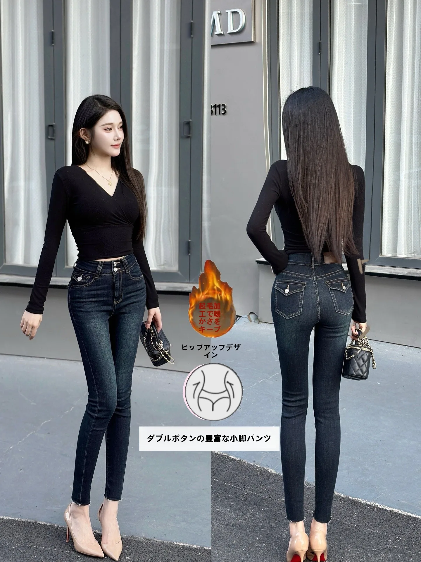 

Женские джинсовые капри с высокой талией, эластичные, ретро-стиль, с эффектом потертости, облегающие, универсальные джинсы-брюки