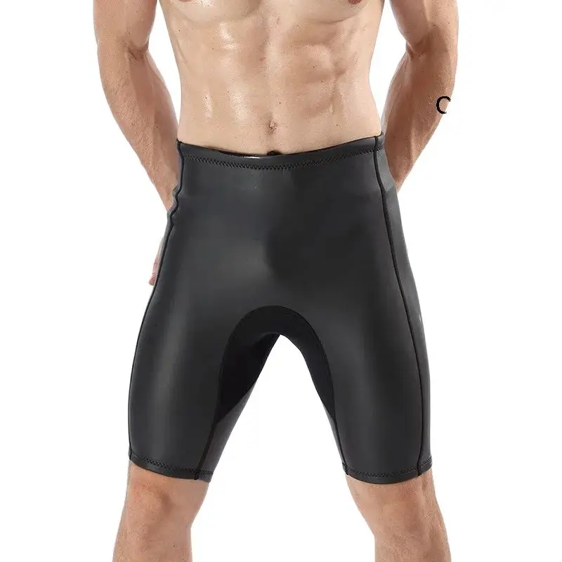 Men 2 MM Triathlon High Quality Keep Warm High Elastic Neoprene Buoyancy Shorts CR Light Smooth Shin Diving Pants Shorts