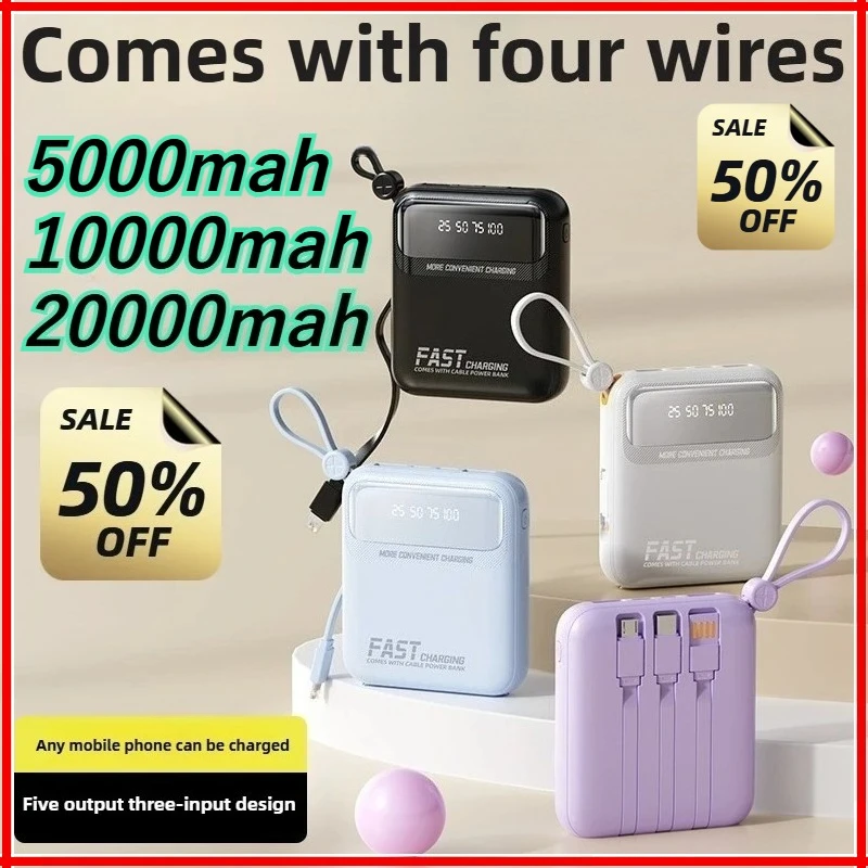 

5000mAh 10000mAh 20000mAh Super Fast Charging 3C Certification Comes Portable Power Bank For IPhone For Xiaomi For Samsung