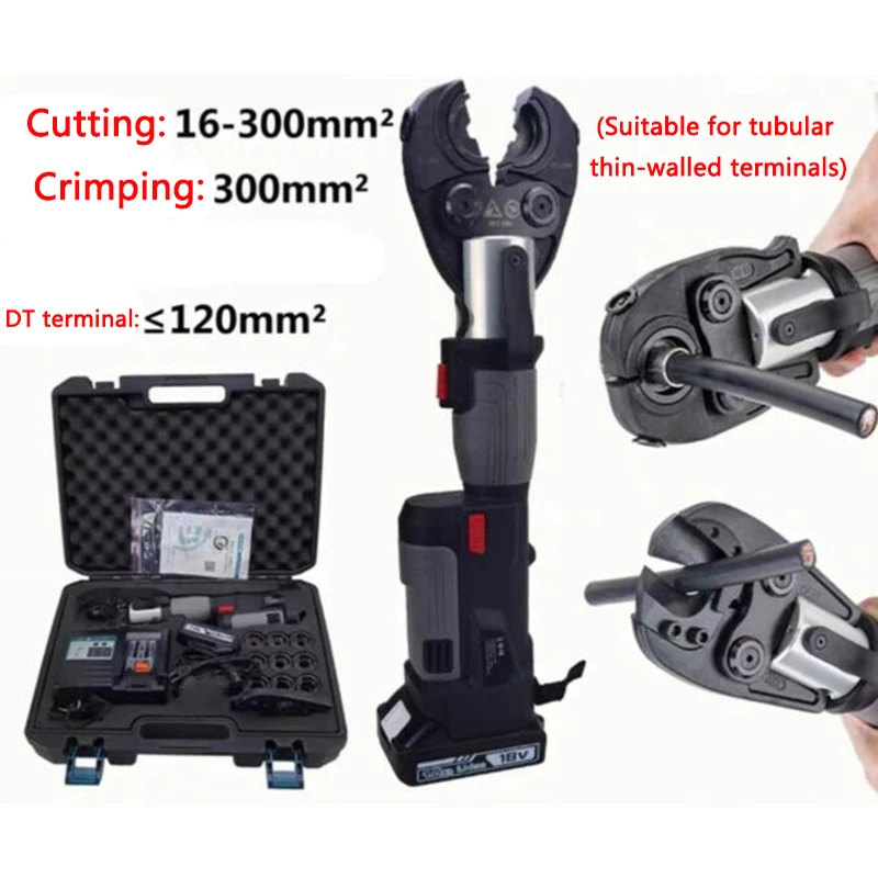 

Rechargeable Electric hydraulic crimping pliers Wire Cutting & Crimping pliers ED-400/PZ-300C Copper aluminum terminal Crimping