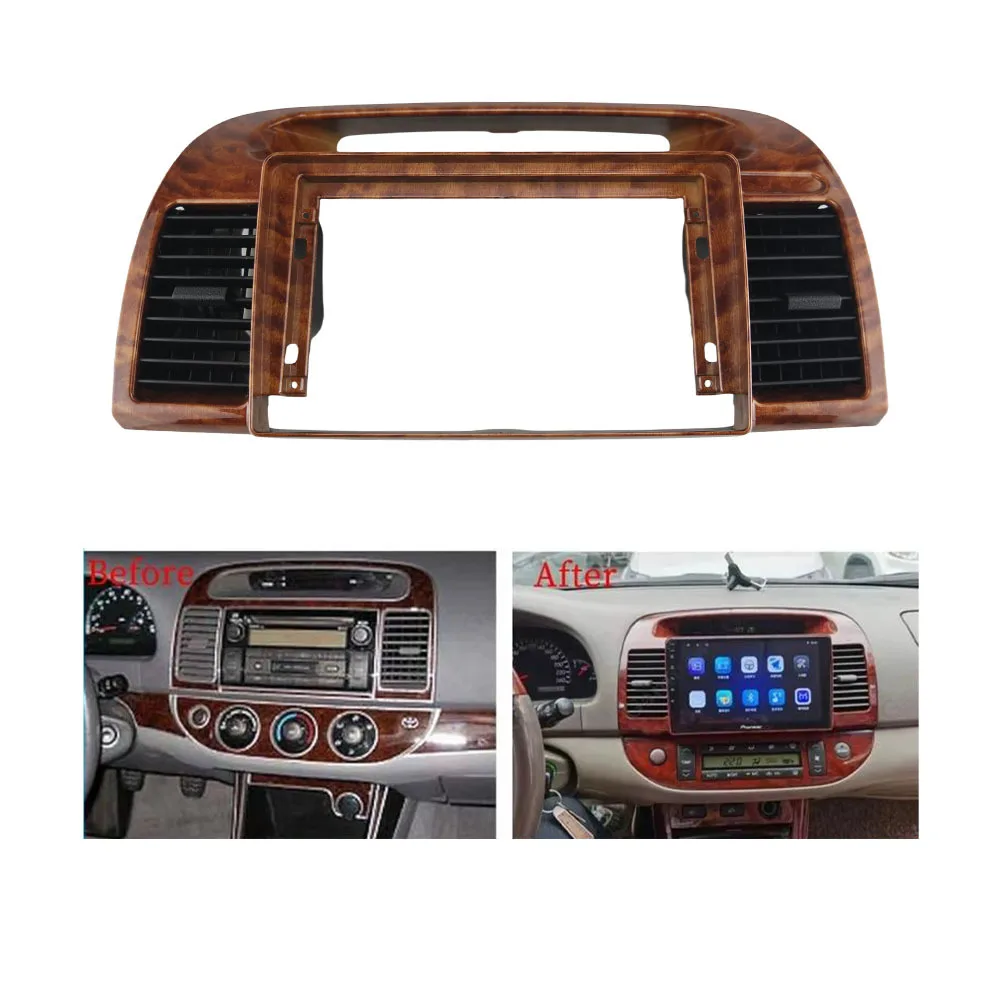 

9-дюймовый адаптер автомобильной рамы для TOYOTA CAMRY 2000-2003 с вентиляцией, комплект панели приборной панели Android
