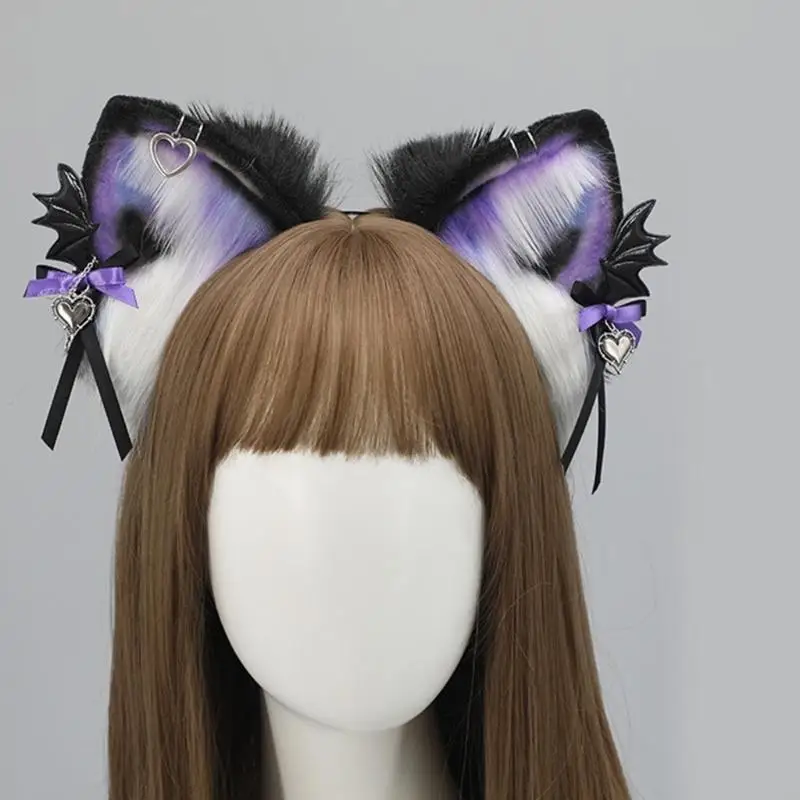 Accesorios de Cosplay de Anime, aro de pelo de lobo, peinado peludo para diadema de cómic Con, Animal peludo, carnavales sexys del diablo