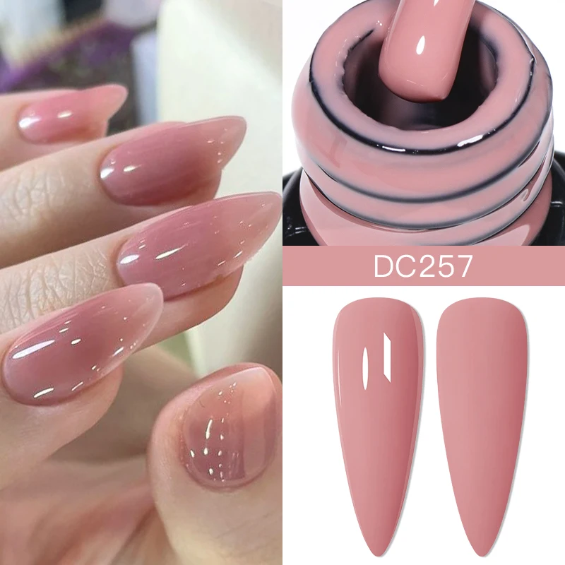 Mtssii esmalte de uรฑas de Gel Base de goma desnuda Natural, Rosa lechoso, blanco, purpurina, semipermanente, Soak Off, UV LED, 7ml