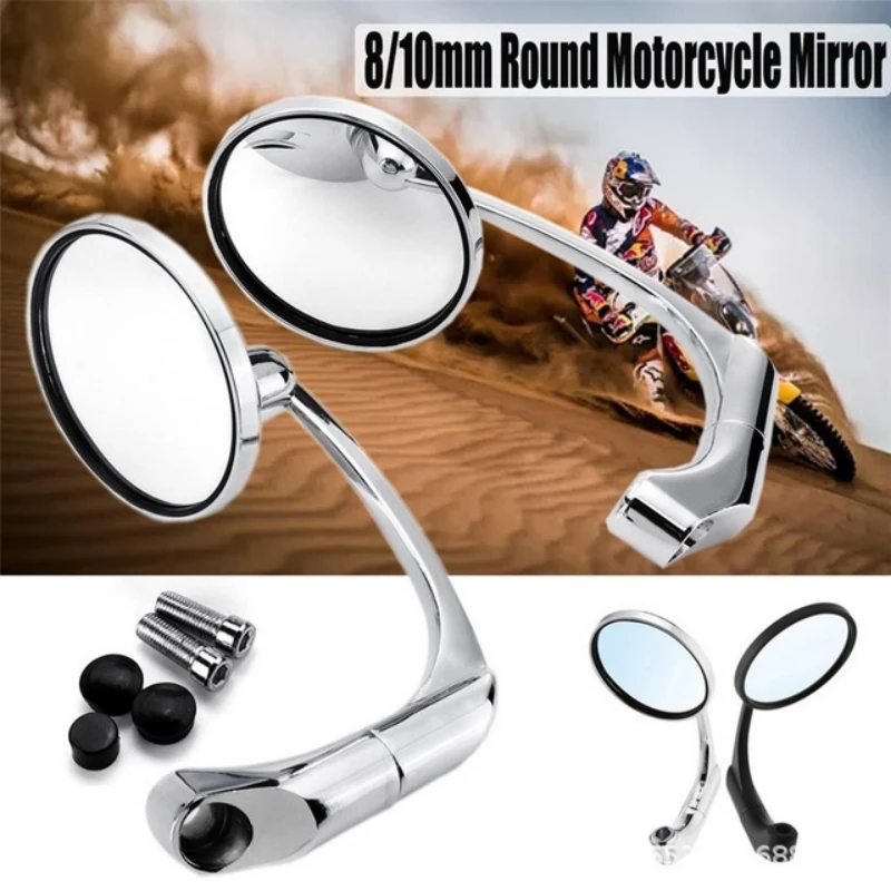 

Motorcycle rearview mirror retro reversal mirror motorcycle accessories side mirror suitable for Haley Yamaha Kawasaki Honda