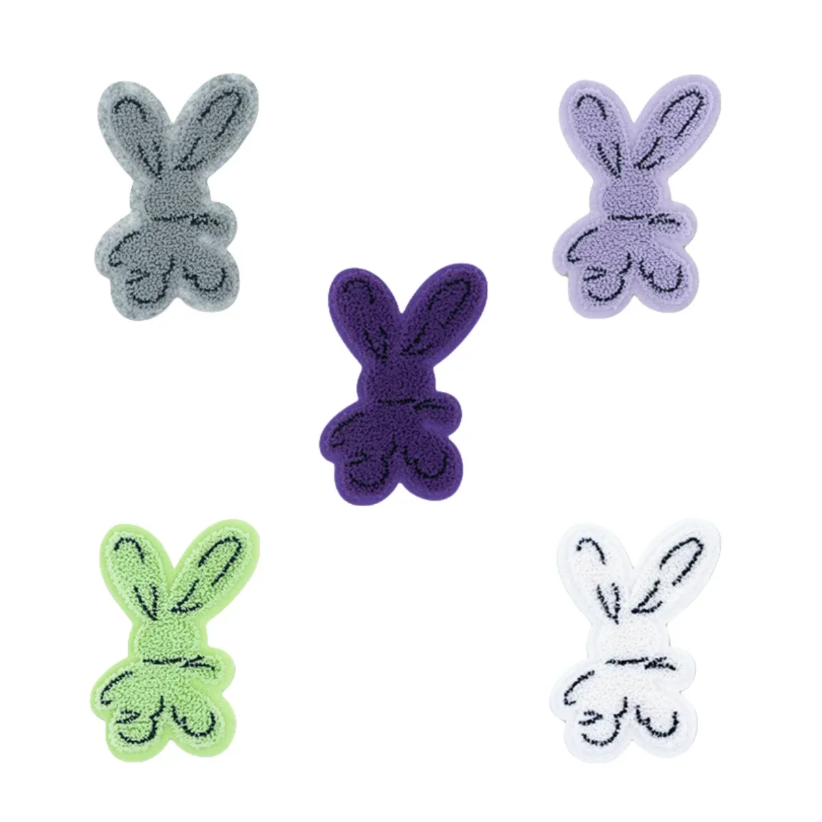 Animal Toothbrush Embroidery Computer Embroidery Label Clothing Decoration Accessories Patch Patch Gradual Change English Letter