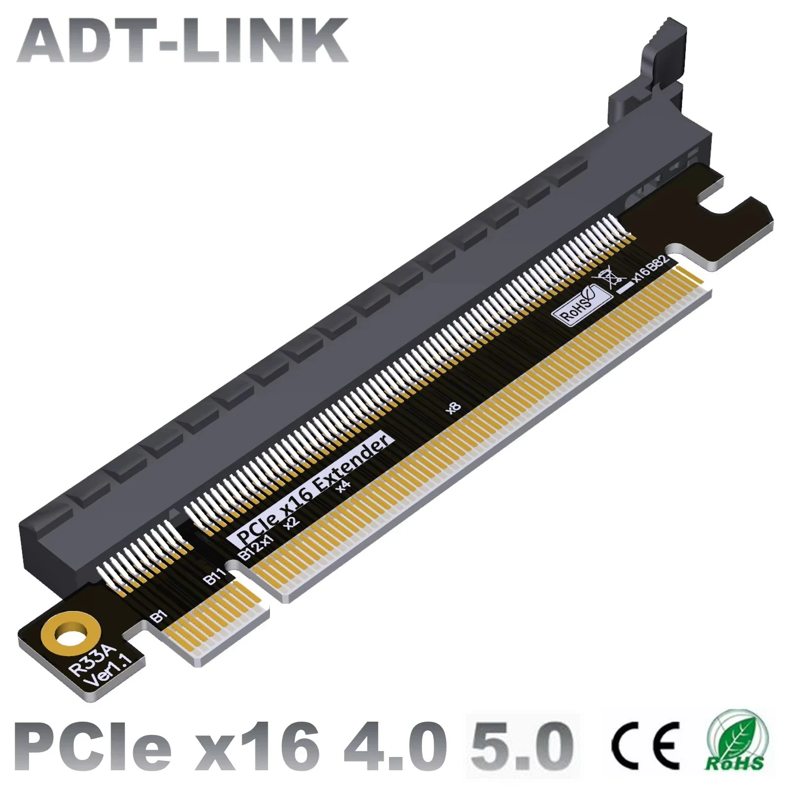 

PCI Express 5,0x16x8x4 Gen5/4 карта расширения графической карты расширения рулевого управления Расширенный адаптер PCIE расширитель слота защиты