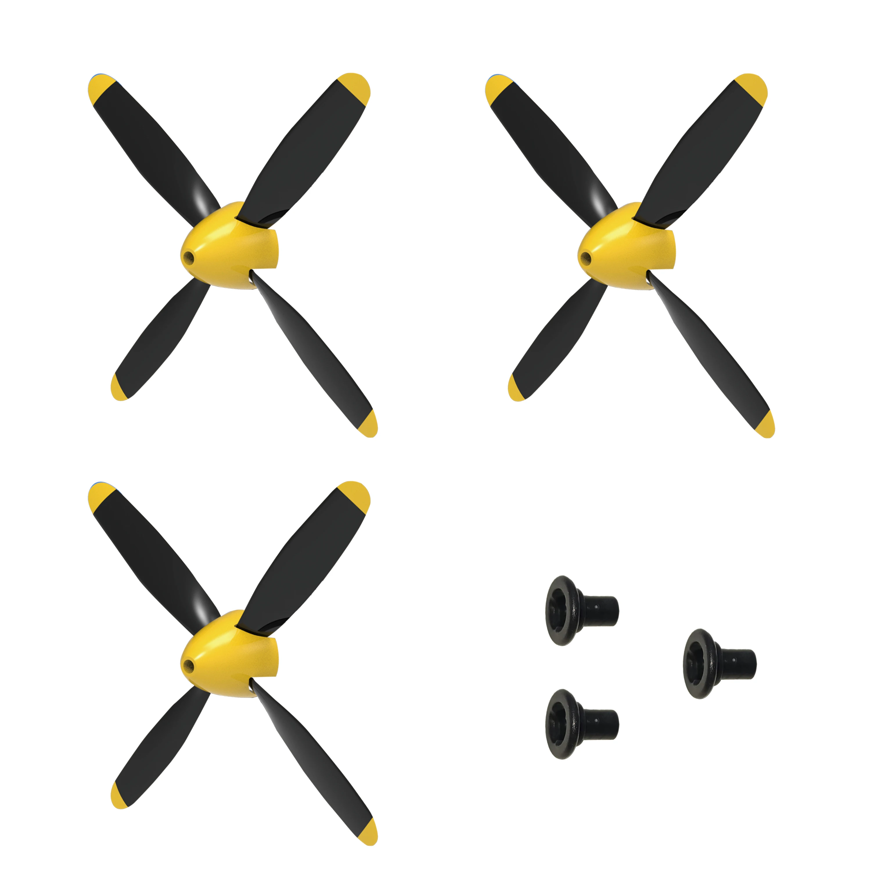 3Pcs 4-Blade Propel…