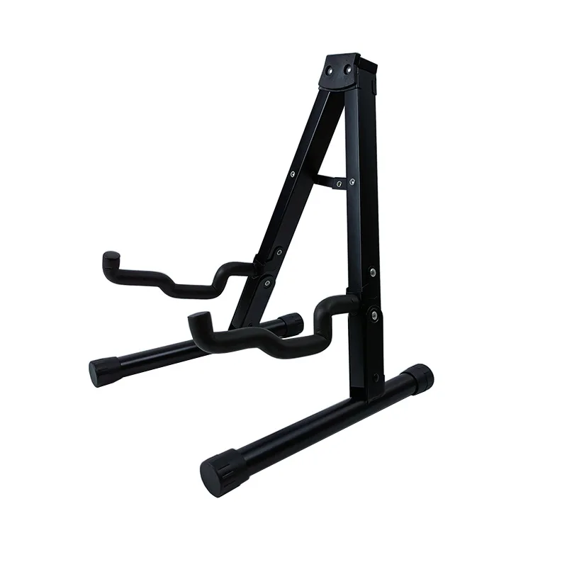 

Folding Guitar Stand Floor Mounted A-Type Electric Guitar Stand Vertical Bracket with Anti Scratch Rubber Pad Sponge Edging