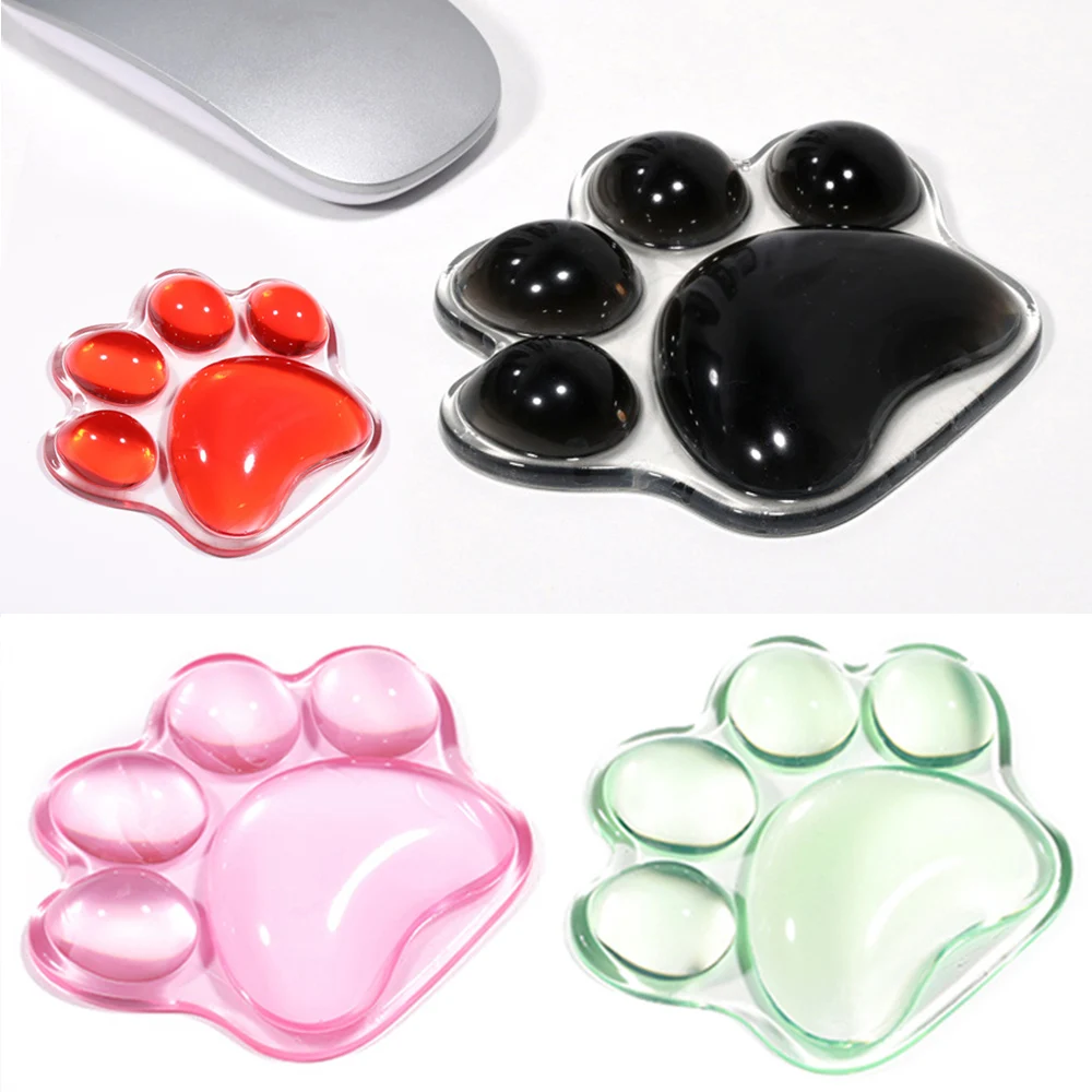 Cat Paw Hand Rest Mouse Pad Silicone Gel Wrist Rest Support Q Soft Wrist Stress Relief Mousepad Computer Office Supplies