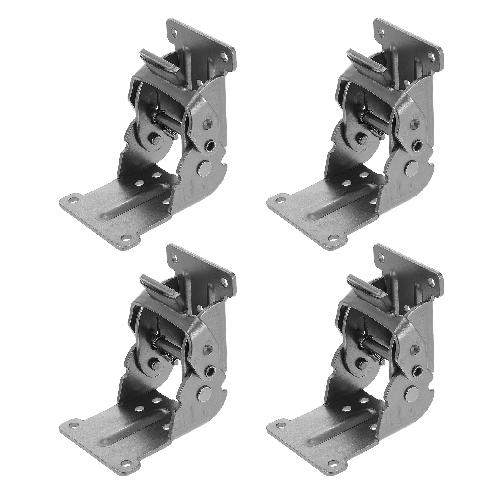 

4 Pcs Table Leg Hinge Folding Brackets Foldable Support Shelf Self-locking Stitching