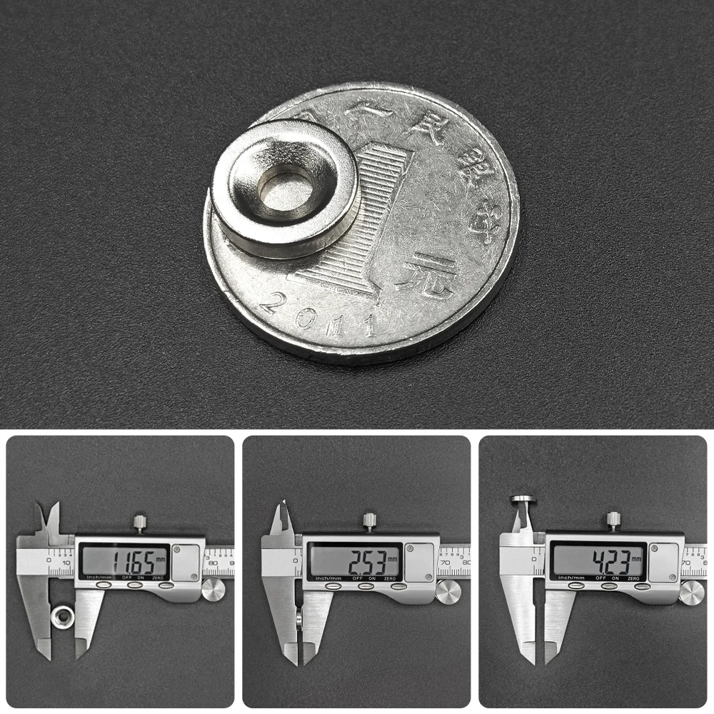 10/20/40Pcs 12x3-4 Otwór Magnes neodymowy 12mm X 3mm Otwór 4mm N35 NdFeB Okrągły Super Mocny Stały Magnetyczny Imanes