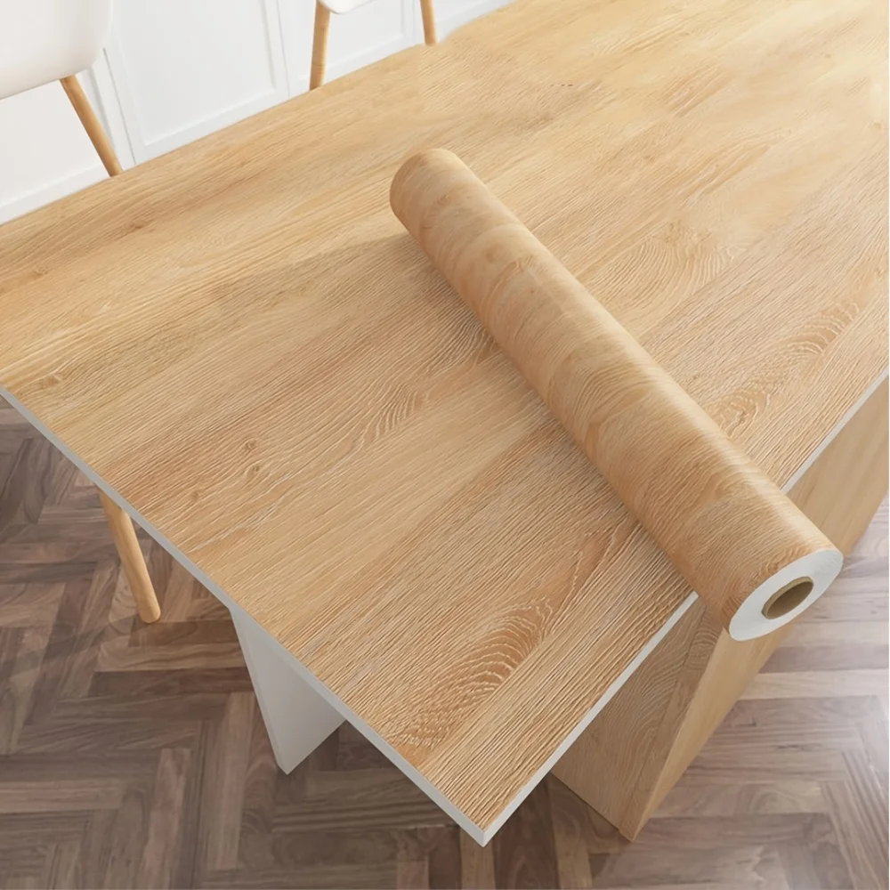 Wood Grain Contact Paper for Wardrobe Cupboard Table Door Furniture Waterproof Self Adhesive Stickers Peel and Stick Wallpaper