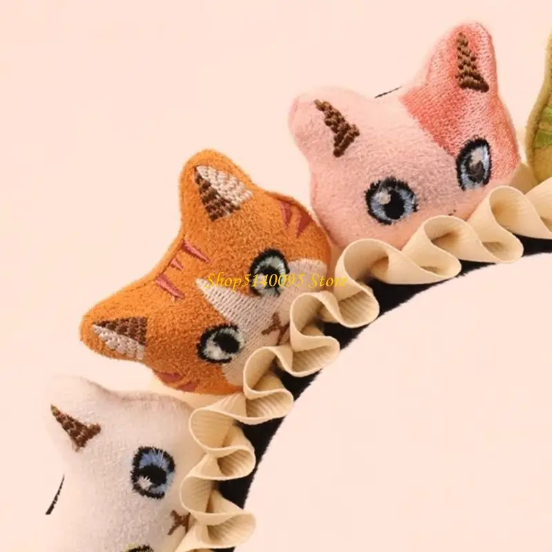 DXAE Creative Cats Headband Cats Hair Hoops Funny Cartoon Headdress Hair Accessories Photo Booth Props for Dressing Up Party
