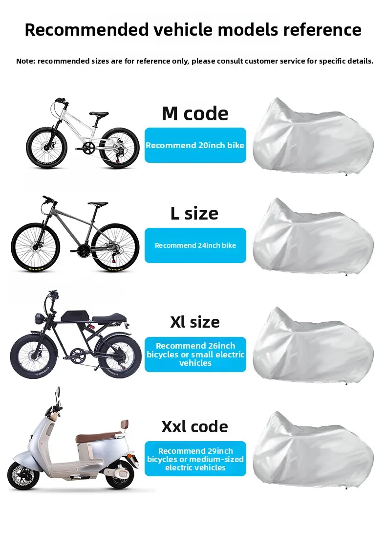 210D Oxford-Stoff, verdickte Fahrradabdeckung, Regenschutz, staubdicht, sonnenschutz, Abdeckung für Rennräder und Mountainbikes, Sonnenschutz-Fahrradabdeckung mit Schloss – Detail 3