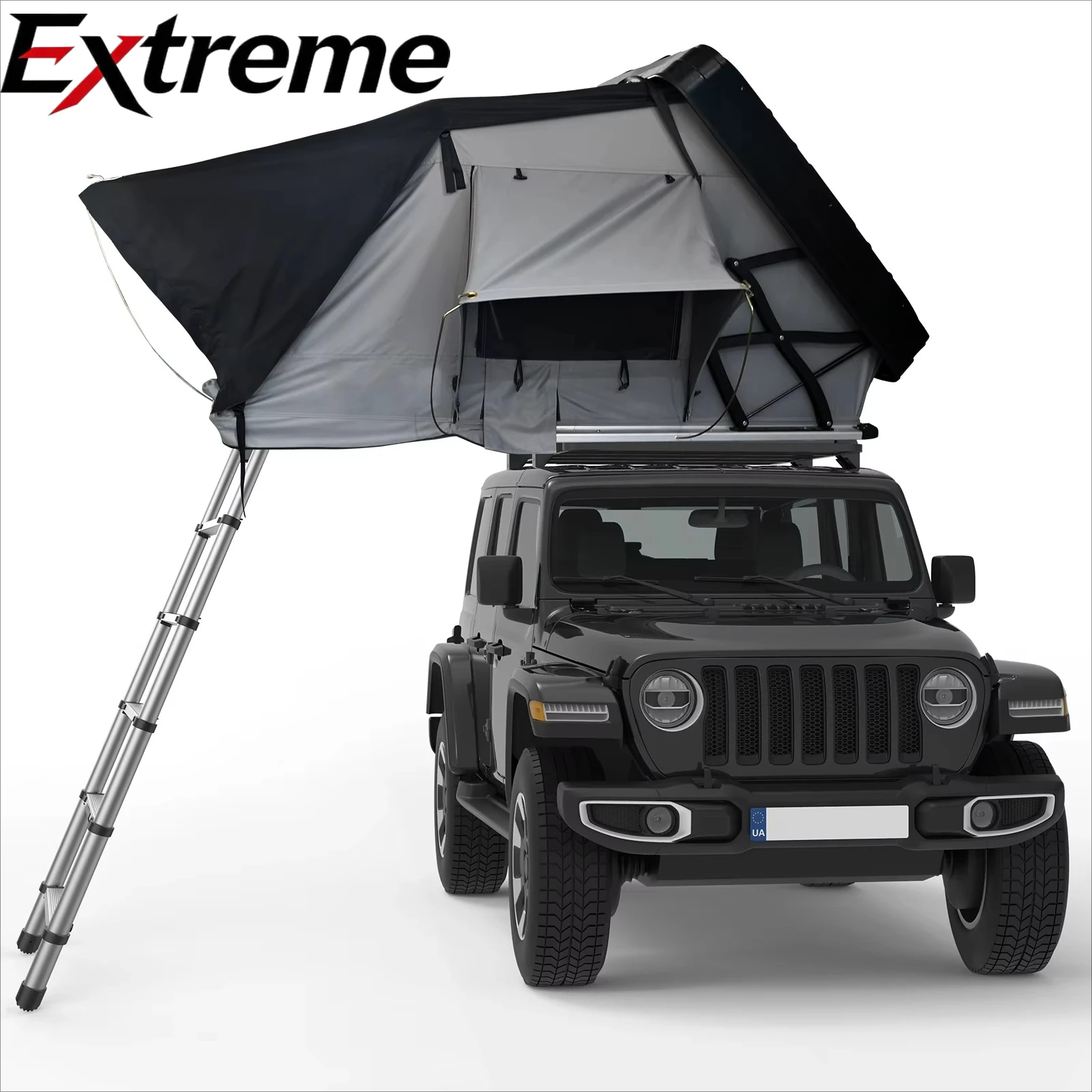 Modern Waterproof Portable  Roof Top Tent Hard Shell Extended Tent for Outdoor Camping and Car Use