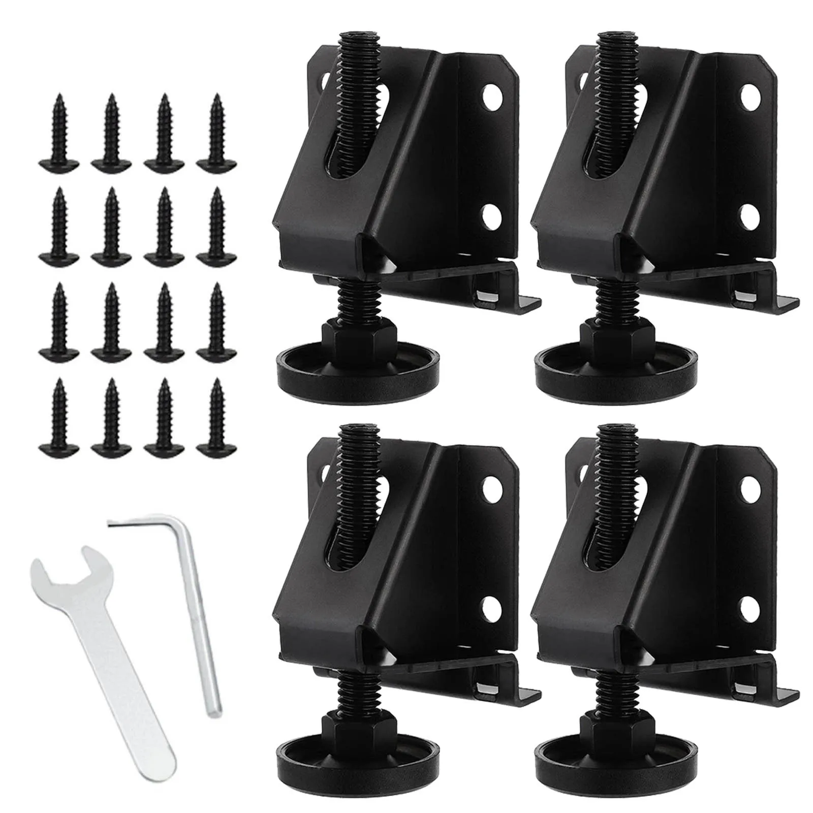 

4Pcs Adjustable Furniture Leveler Heavy Duty Furniture Feet Support For Sofa Table Chair Cabinet Height Adjuster Leveling Feet