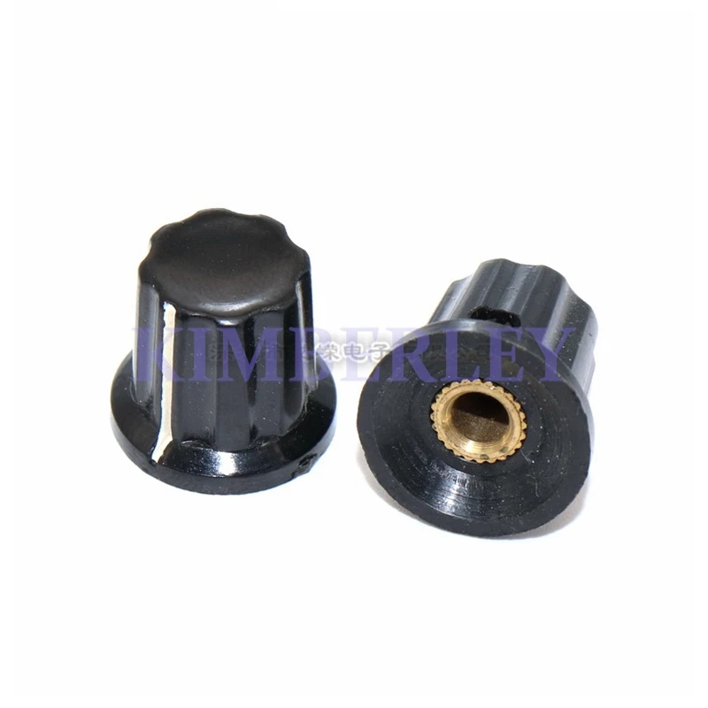 5PCS Potentiometer Knob Cap Formica Knob Machine Panel Operating Knob Cap 4MM Copper Core Potentiometer Knob