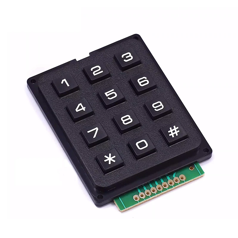 3*4 4*4 Matrix Switch Keyboard Keypad Array Module ABS Plastic Keys 4x4 3x4 12 16 Key Button Membrane Switch DIY Kit