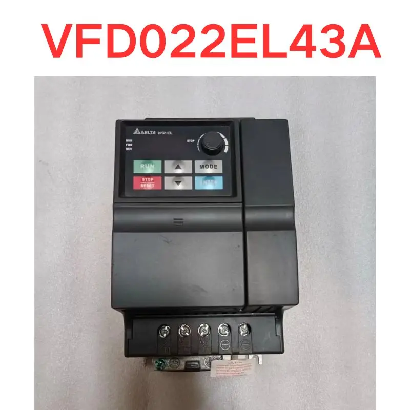 Second-hand VFD022EL43A  frequency converter     test  OK     Fast Shipping