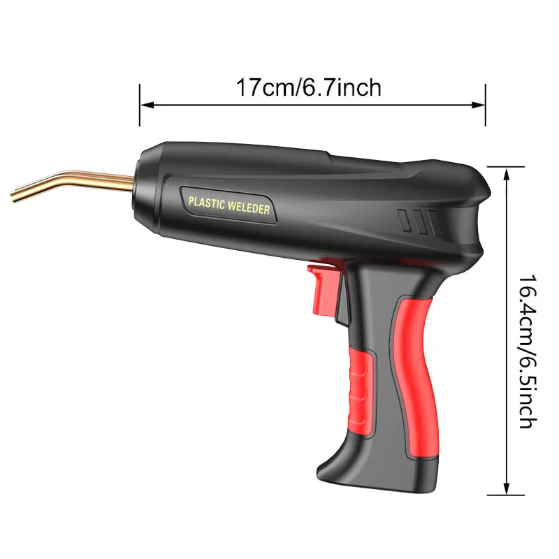 Imagem -02 - Car Bumper Repair Kit Soldador Plástico Hot Staples Kit de Reparação de Soldagem Pcs Suavização Dicas 200w 400 Pcs 1200 Pcs