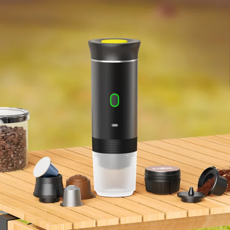 

Lightweight Travel Coffee Machine Wireless Portable Capsule Coffee Machine Rechargeable Coffee Machine Removable and Washable