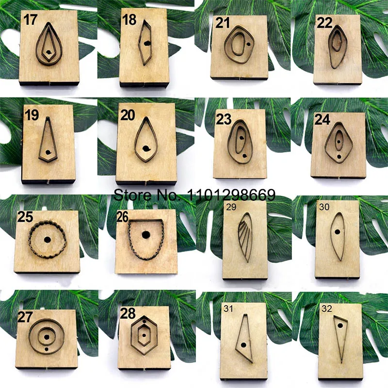 Japan Steel Blade Rule fustellato Steel Punch Eardrops taglio stampo stampi in legno per taglierina in pelle per artigianato in pelle