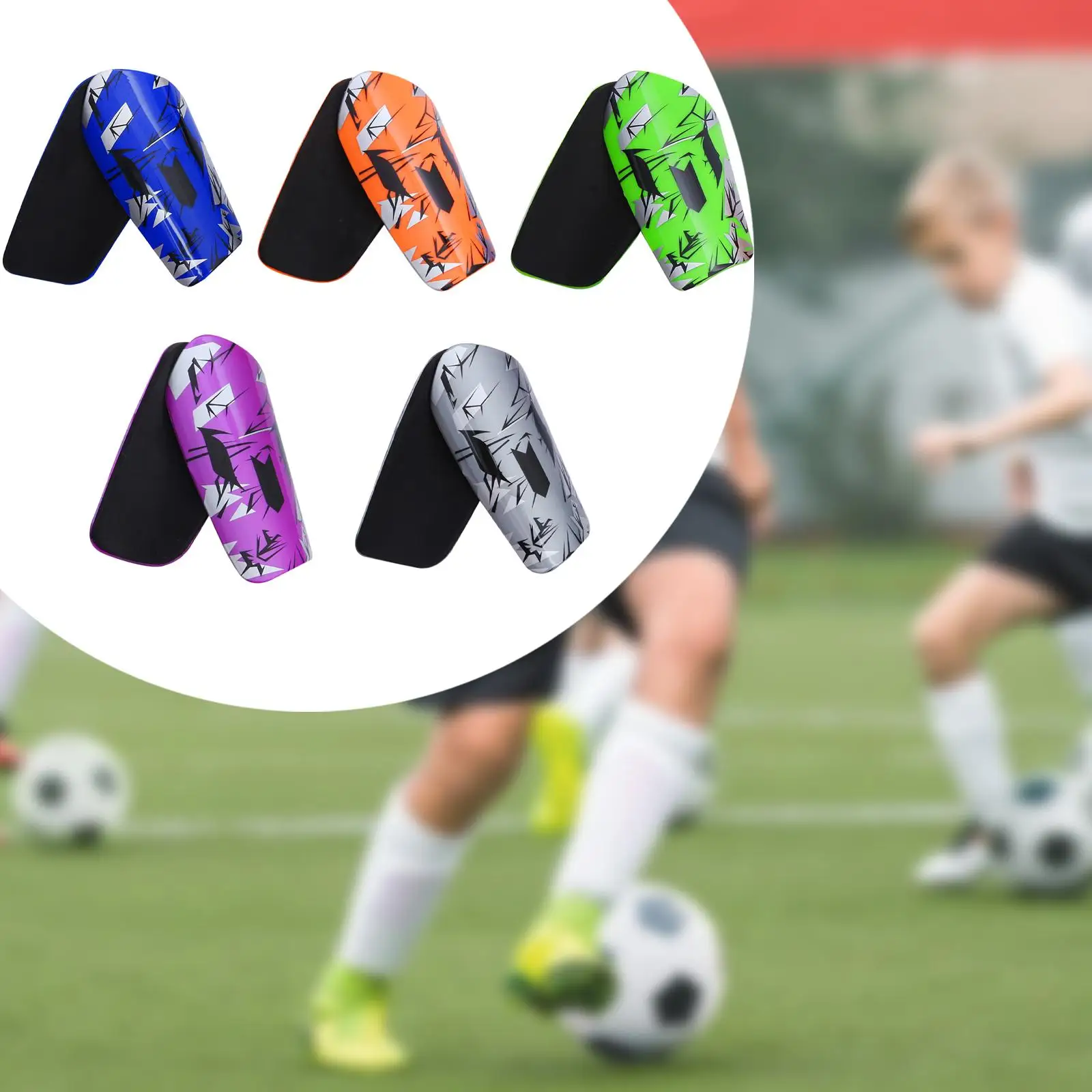 

2Pcs Soccer Shin Guards Exercise Cushion Lightweight Equipment Non Slip Leg Protection for Training Men Outdoor Sports Children