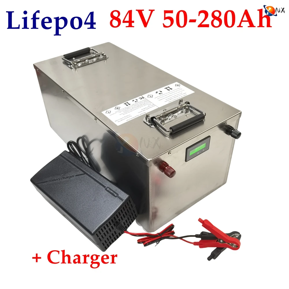 BMS 27S 84V 100Ah 50Ah 85Ah 140Ah 170Ah 200Ah 280Ah Lithium Lifepo4 Battery for 8KW 12KW EV Motorcycle Sightseeing Car