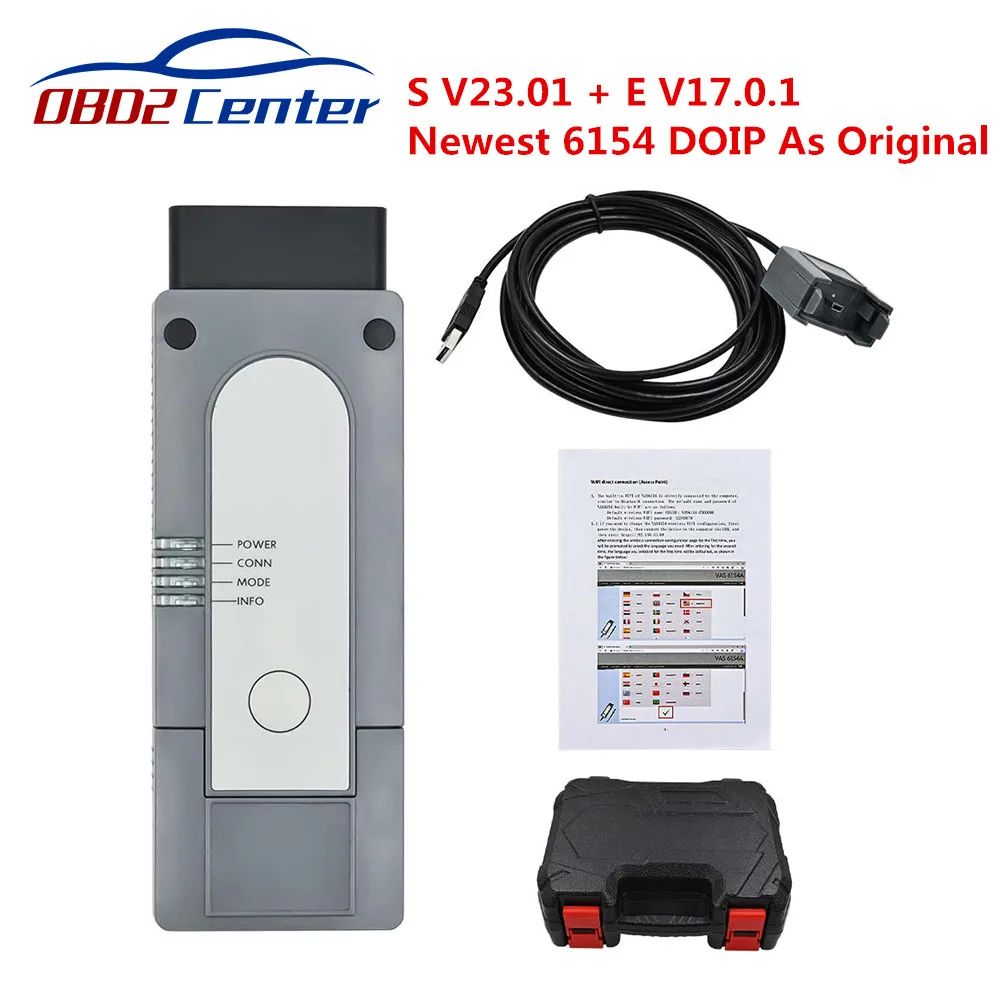 2023 Original V23.01+E-V17.01 For 6154A Code Scanner Cover All VAG Group Models Till 2023 OBD2 Diagnostic Tool Multi Language