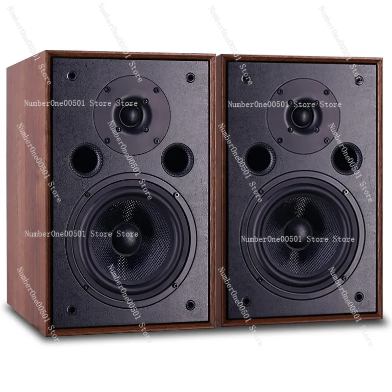 

6,5-дюймовые Hi-Fi книжные полочные колонки, пассивный деревянный монитор для домашней студии, пара высококачественных звуков