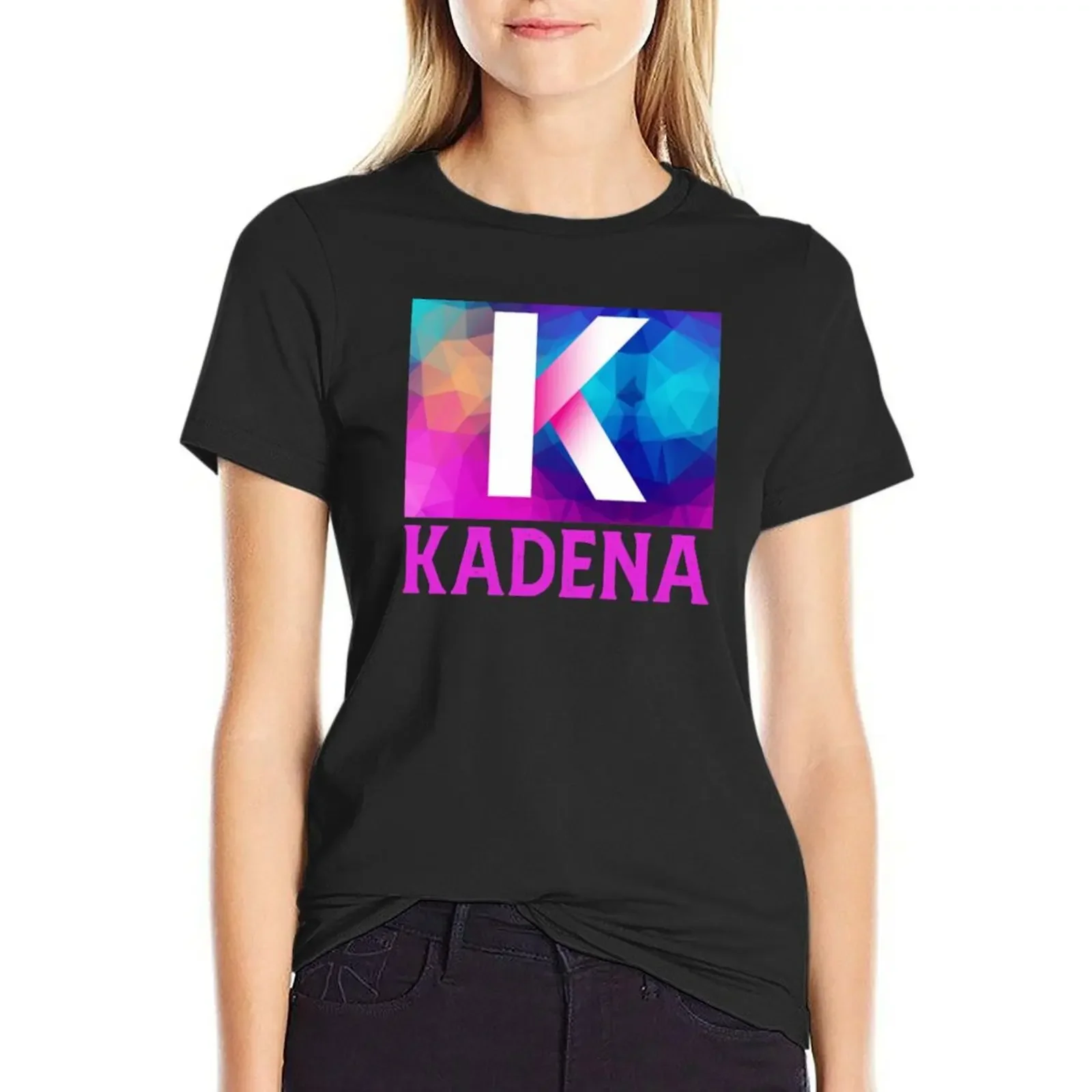 Kadena Crypto T-Shirt tops summer top plus size tops funny graphic t-shirts for Women